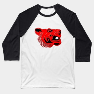 Chinese Tiger Head pixel art Baseball T-Shirt